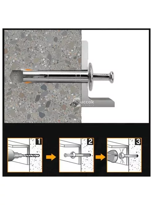 Rozsdamentes acél pop szegecs, M6 (10 db, 6x40mm)
