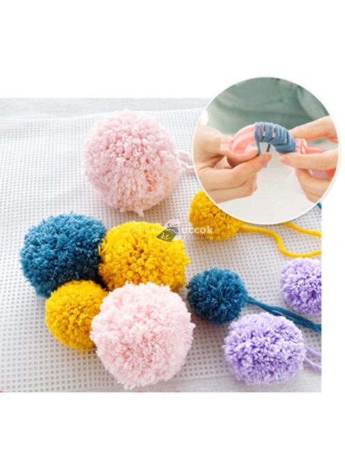 Pompom készítő szett - 4 db-os