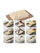 Állítható sütőforma, négyzet torta forma - Perfect Home