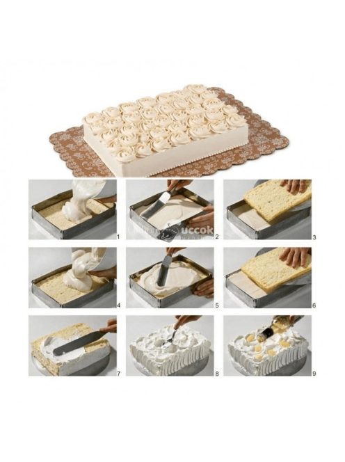 Állítható sütőforma, négyzet torta forma - Perfect Home