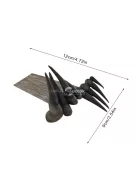 Gyanta boszorkánykéz alakú könyvtartó, könyvjelző