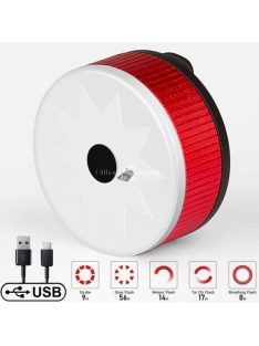 X-TIGER USB újratölthető kerékpár hátsó lámpa