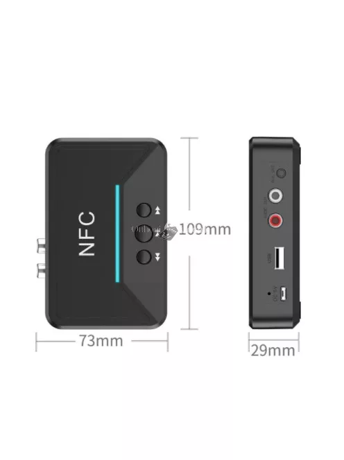 Bluetooth 5.0 audio vevő adapter