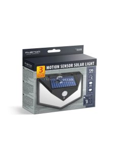   Phenom mozgásérzékelős szolár reflektor - fali - 136 LED