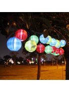 Party lampion, 10 LED-es, elemes