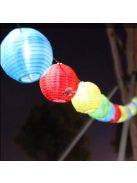 Party lampion, 10 LED-es, elemes