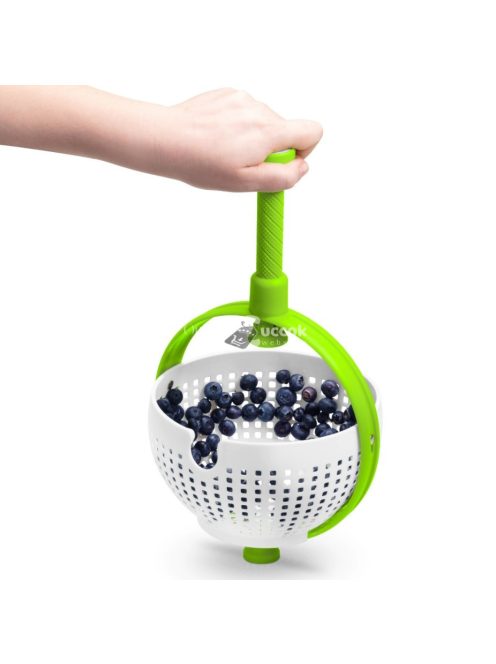 360 fokban forgatható gyümölcs és zöldségmosó kosár