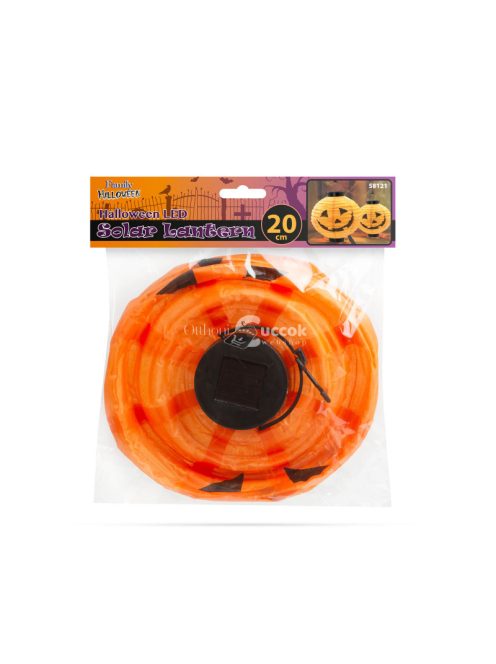 Halloween-i szolár tök lampion - 20 cm