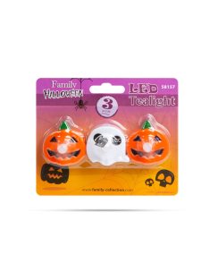  Halloween-i tökös és szellemes teamécses szett (3 darabos)