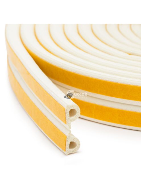 Öntapadós ajtó- és ablak szigetelő P profil, 6m