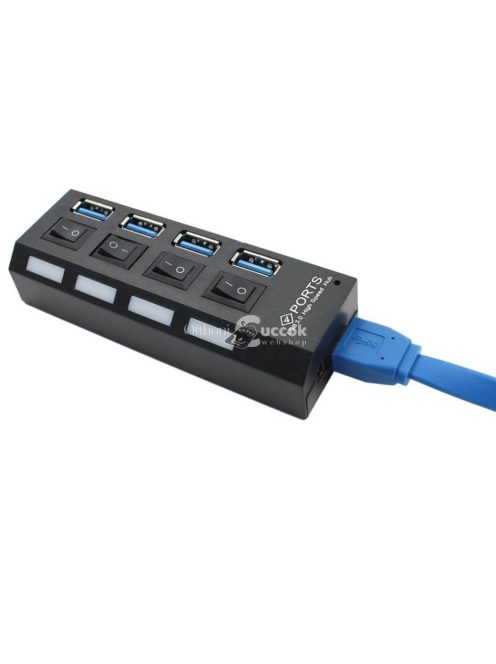 4 portos USB elosztó kapcsolókkal