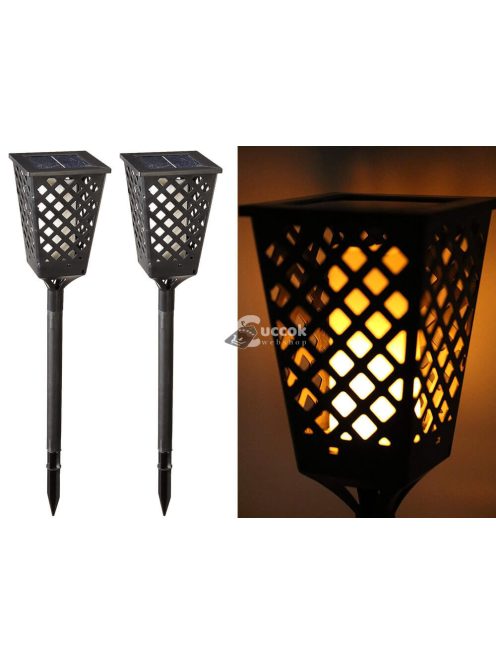 Napelemes kerti lámpa lángeffektussal