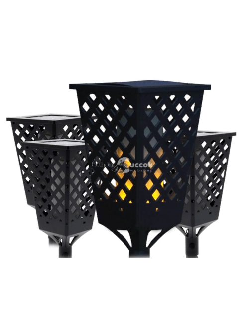 Napelemes kerti lámpa lángeffektussal