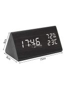 Digitális ébresztőóra pára és hőmérséklet jelzővel