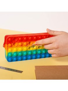 Szilikon pop it buborékos tolltartó