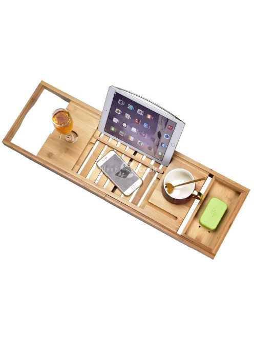 Bambusz fürdőkád tálca