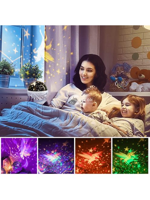 Varázslatos csillag projektor, éjszakai lámpa