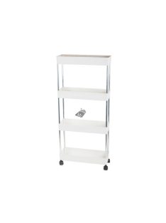 Keskeny fürdőszobai szekrény kerekeken