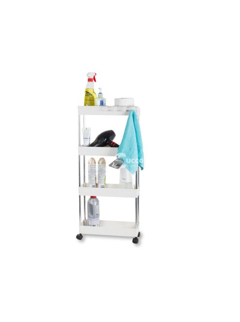 Keskeny fürdőszobai szekrény kerekeken