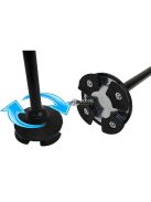 Összecsukható járóbot LED lámpával