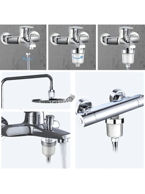 Zuhanyra szerelhető vízszűrő