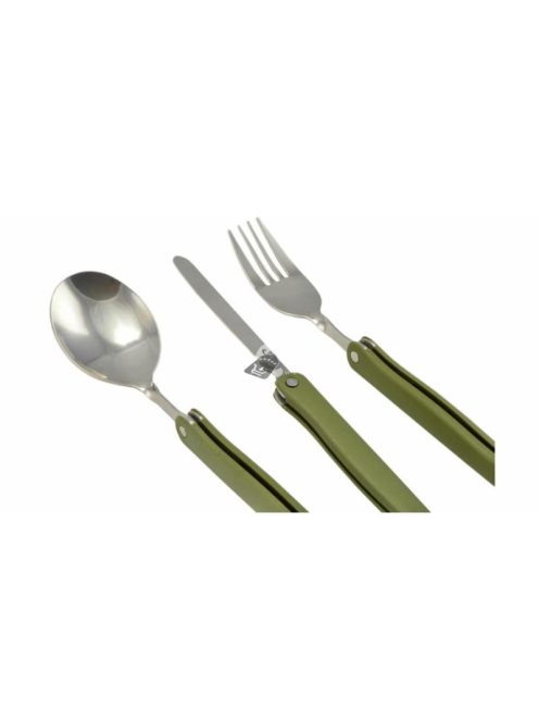 Perfect Home turista evőeszközkészlet, 3db-os, keki szín