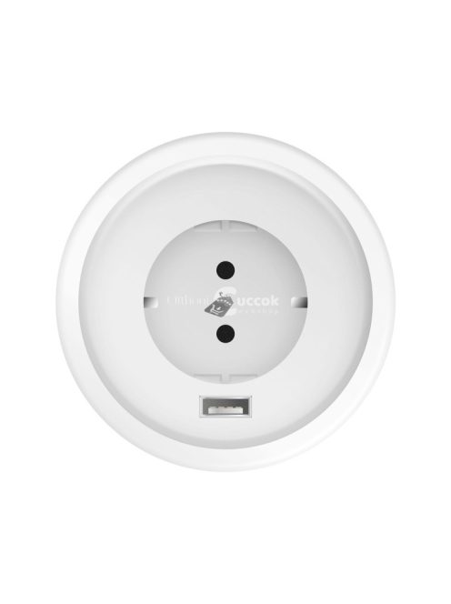 Rejtett, beépíthető konnektor + USB, fehér