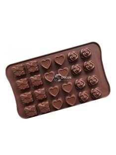 Csokoládé praliné formák, 22x14 cm