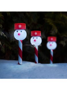 LED-es szolár hóemberes lámpa