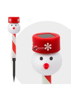 LED-es szolár hóemberes lámpa