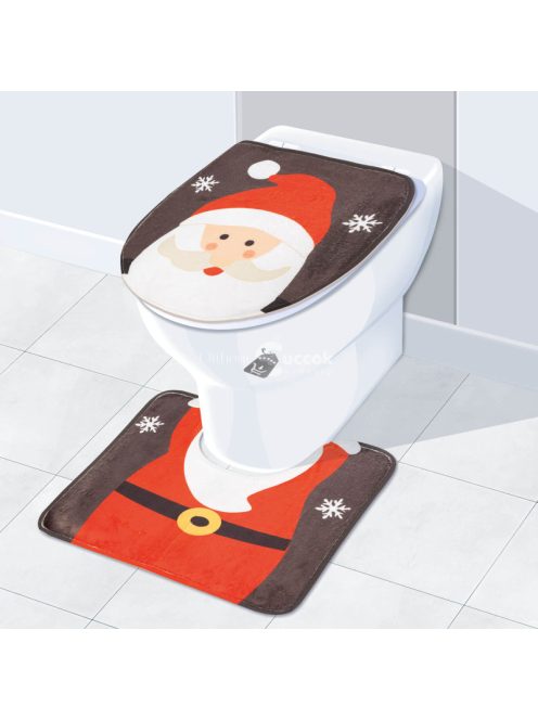 Karácsonyi Mikulásos WC ülőke dekor