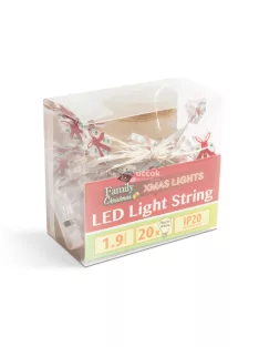 Karácsonyi LED fényfüzér, 2,2 m