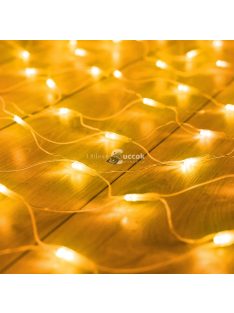  Távirányítós LED-es fényháló - 100 db melegfehér LED-del (1,5 x 1,5 m)