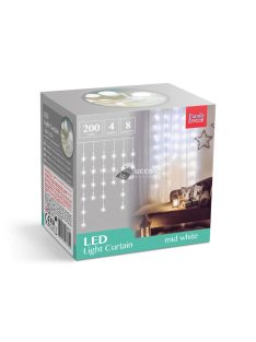 200 LED-es fényfüzér 4,2 m 8 programmal