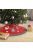 Karácsonyfa alá szürke-piros terítő - 97 cm
