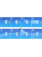 Multifunkciós vízspré, 8 szórófejes (EZ Jet)