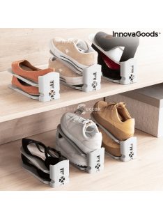   Állítható magasságú cipőtartó, 6 db-os szett (InnovaGoods)