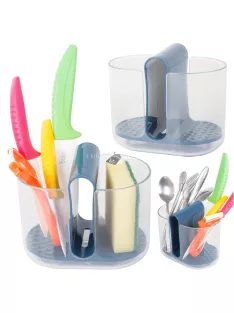 Kétrészes konyhai csepegtető, evőeszköz rendszerező