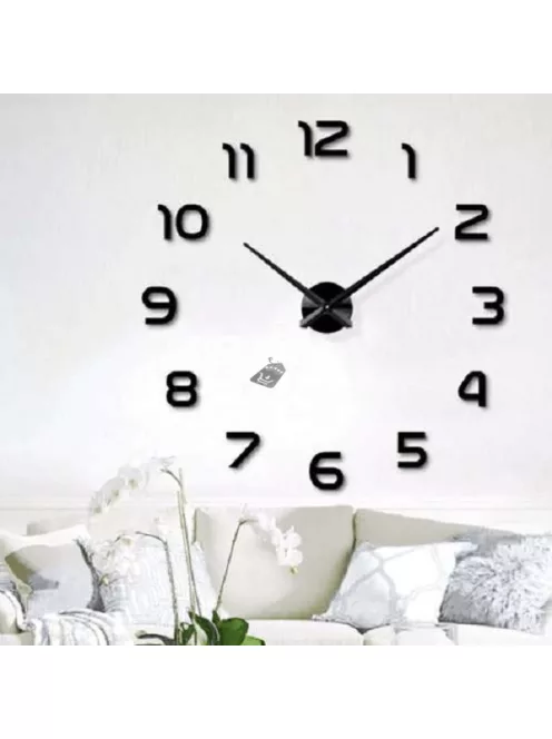 3D hatású DIY falra ragasztható óra
