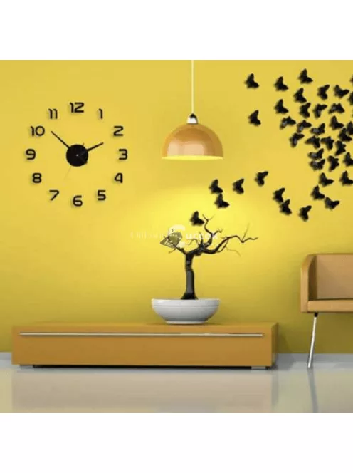 3D hatású DIY falra ragasztható óra