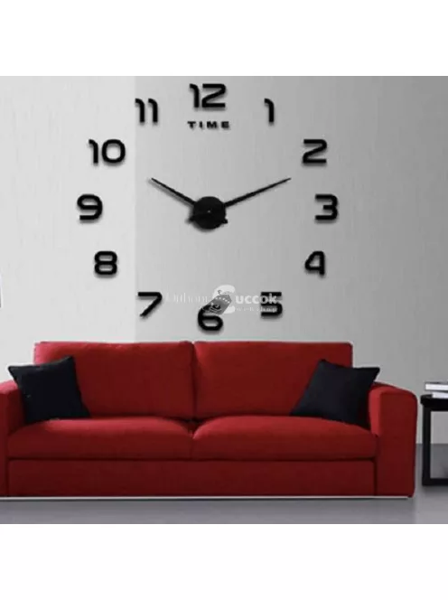 3D hatású DIY falra ragasztható óra