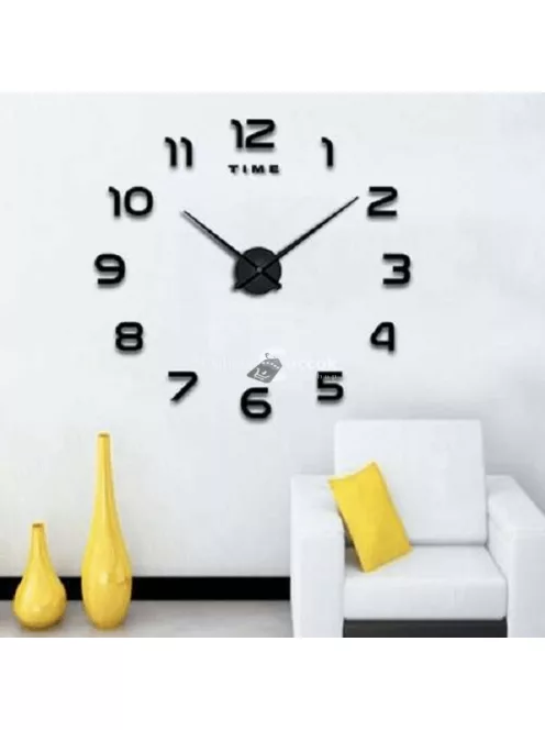 3D hatású DIY falra ragasztható óra