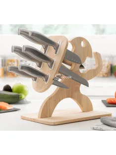 InnovaGoods késkészlet fa állvánnyal