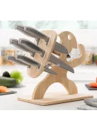 InnovaGoods késkészlet fa állvánnyal
