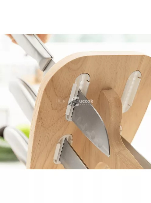 InnovaGoods késkészlet fa állvánnyal