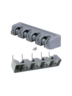 Falra szerelhető felmosó és seprű tartó