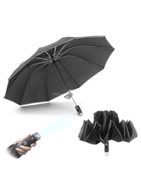 InnovaGoods Összecsukható fordított esernyő LED-del