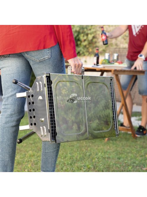 Faszenes grillsütő, összecsukható-Innovagoods