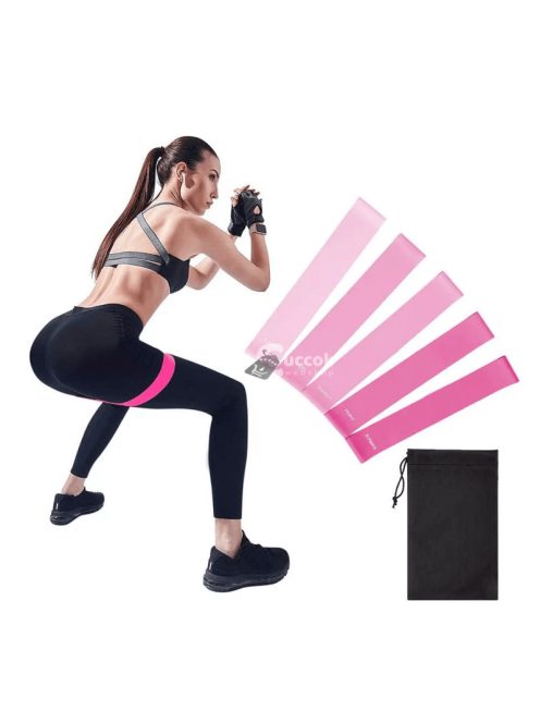 5 darabos rózsaszín gumiszalag