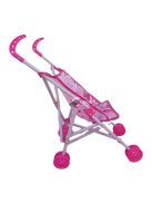 Beszélő játékbaba babakocsival és kiegészítőkkel